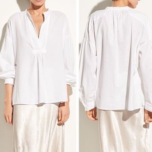 NWT Vince White Cotton Blouse